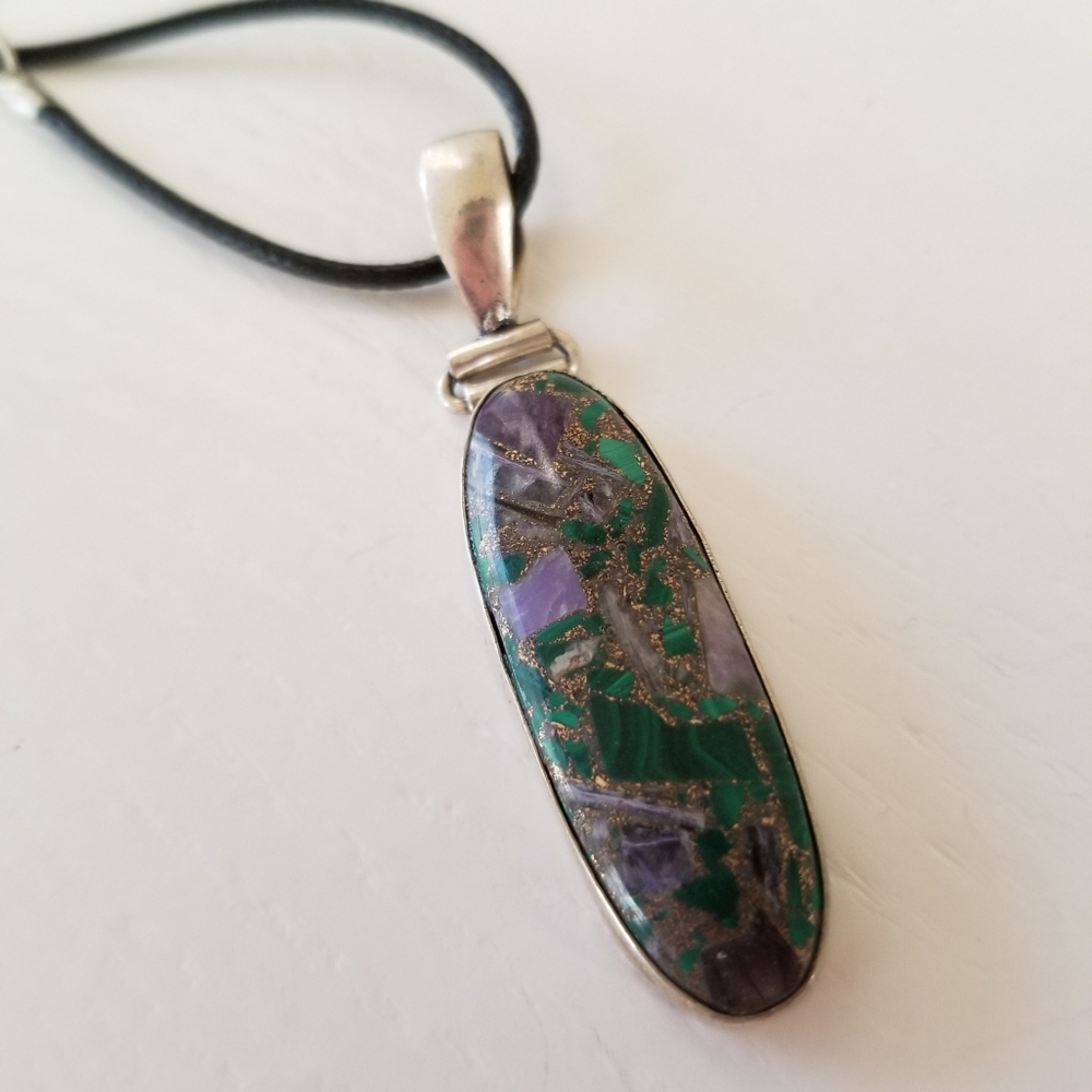 Necklace 925 Sterling Pendant 16-18"